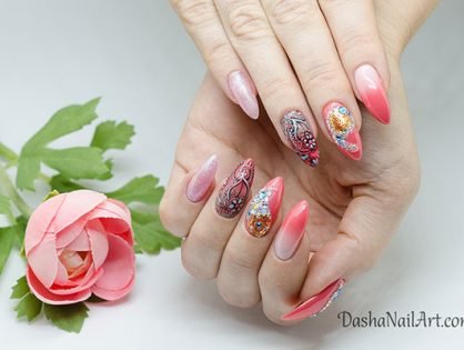 Indian Style Nail Art Design